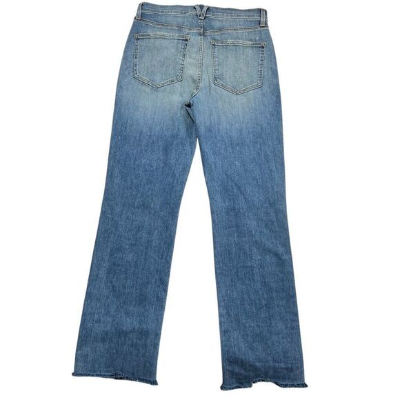 Veronica Beard Raw Hem Slight Flare Button Fly Waterfall Wash Jeans 29/8 - Picture 2 of 8